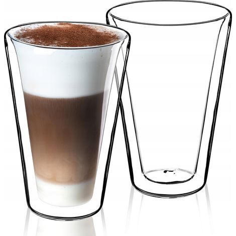 KADAX doppelwandige Gläser, Set, 380ml, Thermogläser aus Borosilikatglas (1/5)
