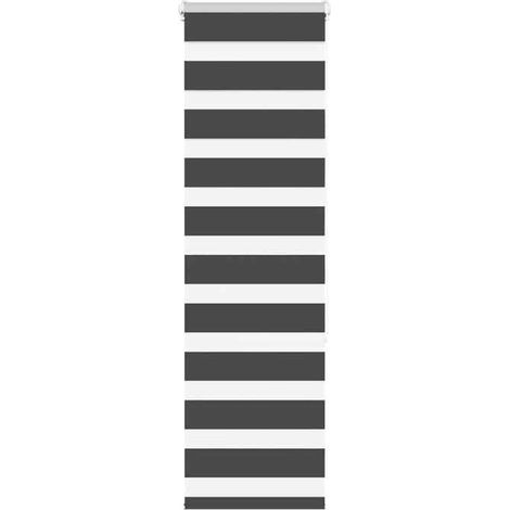 4014225 Store zèbre noir 50x150 cm largeur du tissu 45,9 cm polyester (1/5)