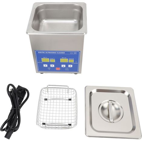 Nettoyeur de bijoux professionnel, efficace et sûr pour lunettes, bagues, boucles d'oreilles, colliers et bracelets de montre. 1,3 L. Prise UE 220 V. (1/5)