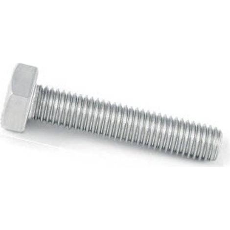 M16 x 45 mm Hex Set Screw Zinc Plated Grade 8.8 DIN933 (1/2)