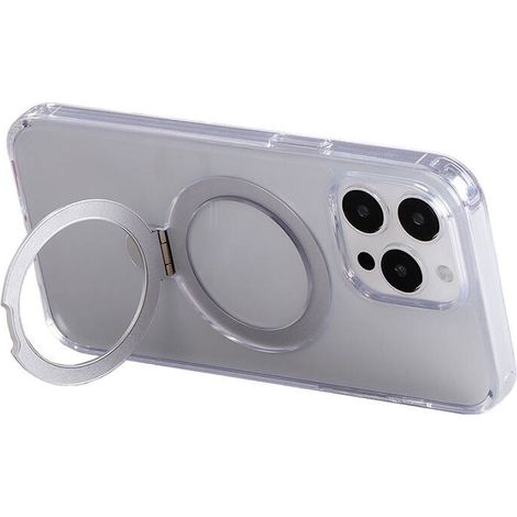 Joyroom JR-BP004 Custodia protettiva magnetica con supporto per iPhone 15 Pro (trasparente) (1/5)
