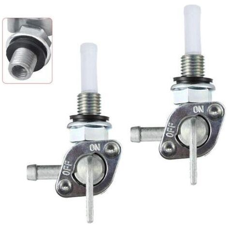 Lot de 2 M10 x 1.25 Robinet de Réservoir d'Essence groupe électrogène à essence, Pompe à Essence Valve de Commutateur de Carburant de Réservoir de Gaz 950 (1/4)