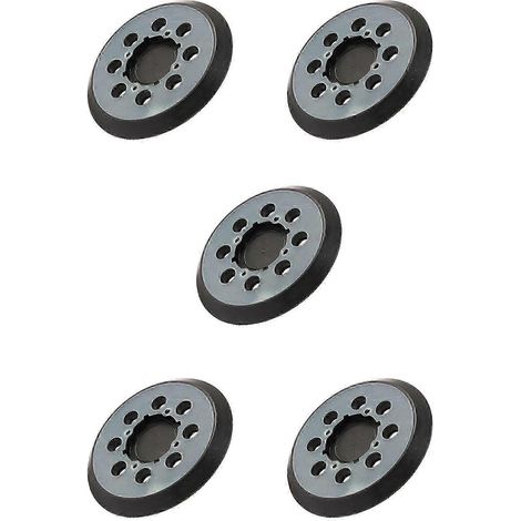 Lot de 5 plateaux de ponçage de rechange de 12,7 cm (5 pouces) à fixation Velcro, compatibles avec les ponceuses à trajectoire aléatoire DeWalt-Fit DWE6421/6421KDWE6423/6423KDCW210B (1/5)