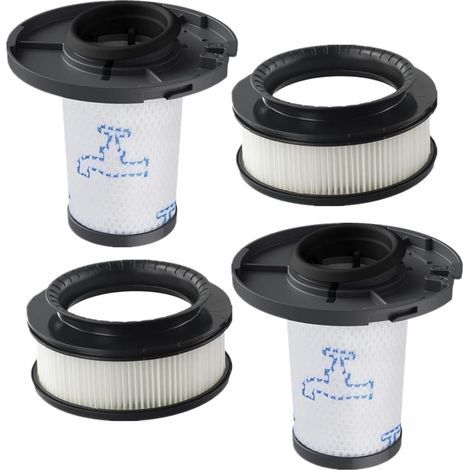 YanBan 4er-Pack wiederverwendbare Staubsaugerfilter, kompatibel mit Rowenta X-Force Flex 11.60, 12.60, 14.60 und 15.60 (2 Vormotor- und 2 Nachmotorfilter), ersetzt ZR009007 und ZR009008