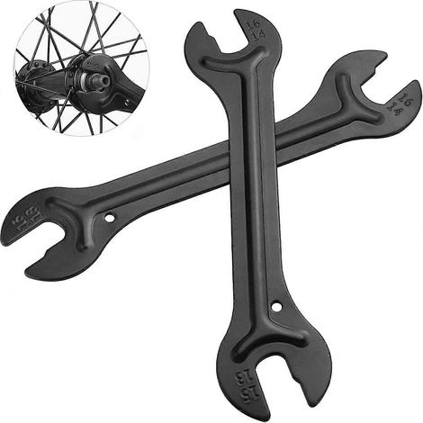 Lot de 2 clés pour moyeux de vélo, 13/14/15/16 mm, pour la réparation des pédales et des moyeux de roues de vélo