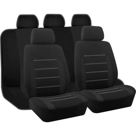 Un set completo di coprisedili per auto, inclusi sedili anteriori e posteriori, protezioni impermeabili per sedili auto, design universale, per la maggior parte dei SUV e L (1/5)