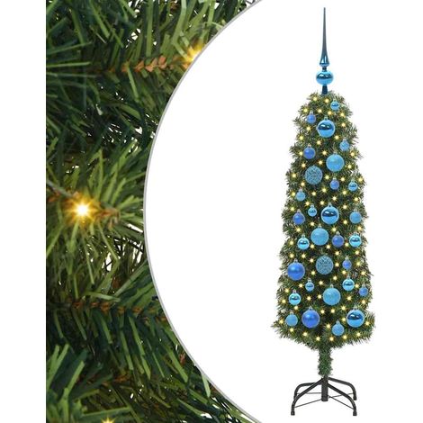 Árbol de Navidad artificial Verde 120 cm PVC, Acero y Plástico vidaXL