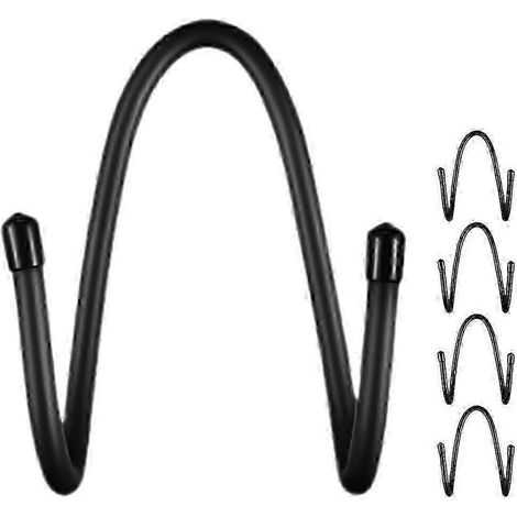 Filiyano-Lot de 5 crochets muraux multifonctionnels pour tapis de yoga, présentoir pour chapeau de cowboy et crochet pour serviette de sport, 14,50 x (1/2)