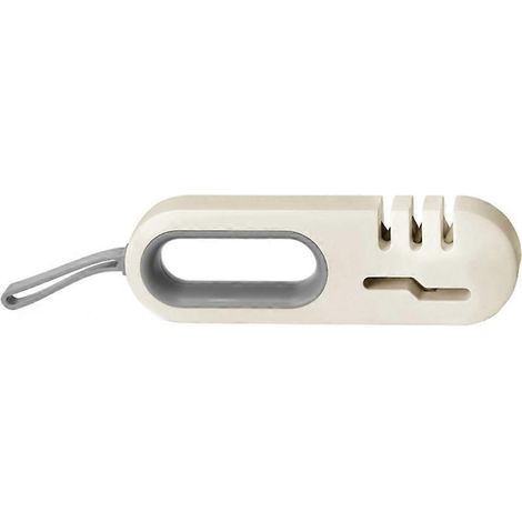 Affûteur de couteaux 4 en 1, outil d'affûtage pour lames de cuisine et ciseaux, accessoire professionnel en 4 étapes, gris (1/5)