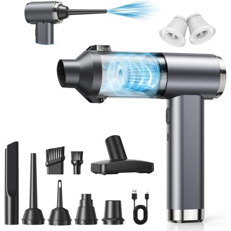 4en1 Aspirateur Voiture Puissant, 25000Pa,Motor Brushless,2 Vitesses (1/5)