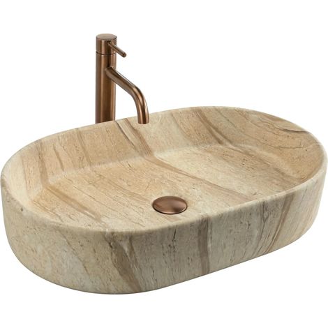 Aufsatzwaschbecken Rea Nadia 60 Beige (1/5)