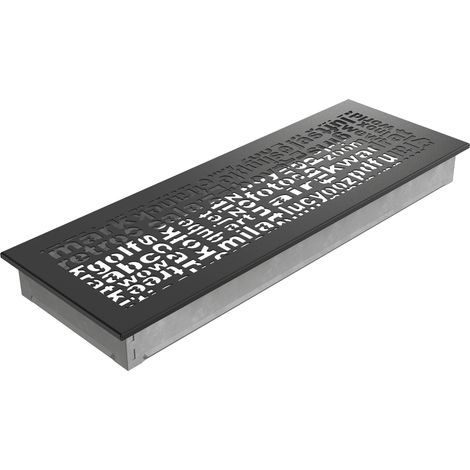 Lüftungsgitter ABC 17x49 schwarz (1/3)