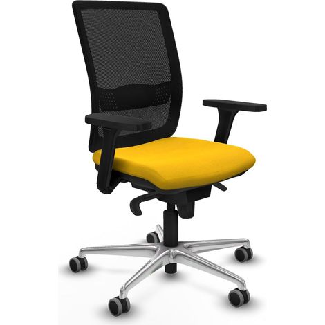 Chaise de bureau piqueras y crespo Haches noir accoudoirs réglables (1/2)