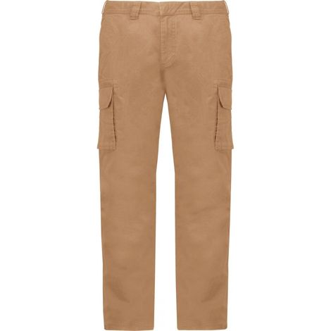 Pantalon multipoches KARIBAN Camel 54