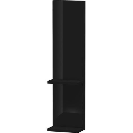 Elemento de prolongación Duravit Vero para armario con espejo, 200mm, Color (frente/cuerpo): Laca negra de alto brillo - VE740004040