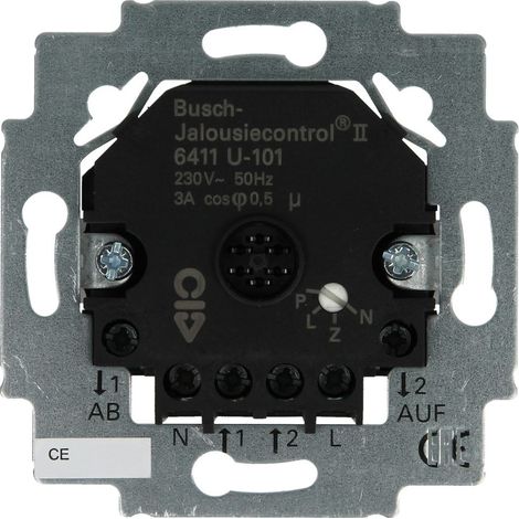 Busch-Jaeger 6411 U-101 attuatore nero per tapparelle