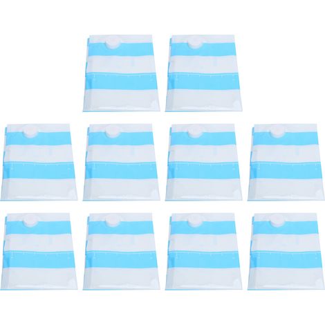 Ortviai Sac de compression sous vide pour voyage – Lot de 10 sacs épais (12C), diamètre orifice 3,5 cm, réutilisables (1/4)