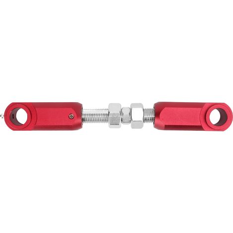 Kit de descente arrière quad 3 pièces en aluminium rouge, compatible Raptor YFM350, YFM660R et YFM700, abaissement de suspension tout-terrain. (1/5)
