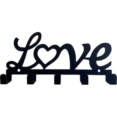1Pièces Patère de salle de bain,Porte - manteau，Convient pour salle de bain cuisine salon toilettes，Installation de vis，Love forme (1/4)