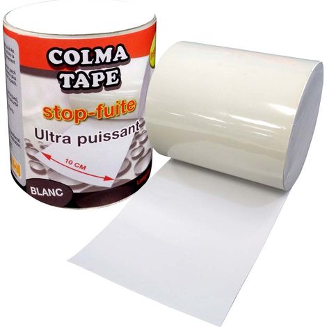 Euro Vanadium – Ruban adhésif anti fuite 150 cm – PVC imperméable – Pour toiture, plomberie, nautisme – Adhésion instantanée sur tous supports