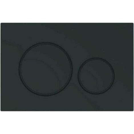 Convient pour panneau de commande de toilettes GEBERIT DUOFIX Sigma 20 - Noir Mat (115.882.16.1)