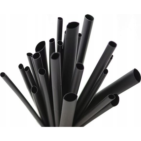 Tubo termorretráctil de 3,2 mm / 1,6 mm, relación de dilatación 2:1, color negro, 50 m (1/5)