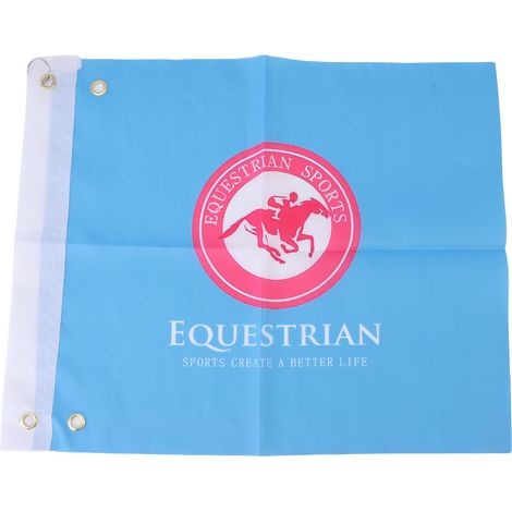 Drapeaux d'entraînement équestre, 2 unités, arbitre, compétition équestre légère, signal extérieur bleu (1/5)
