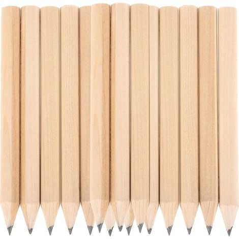 Set di 50 matite corte in legno per annotazioni di golf, in legno massello e grafite, ideali per journaling e schizzi, uno strumento semplice e creativo. (1/5)