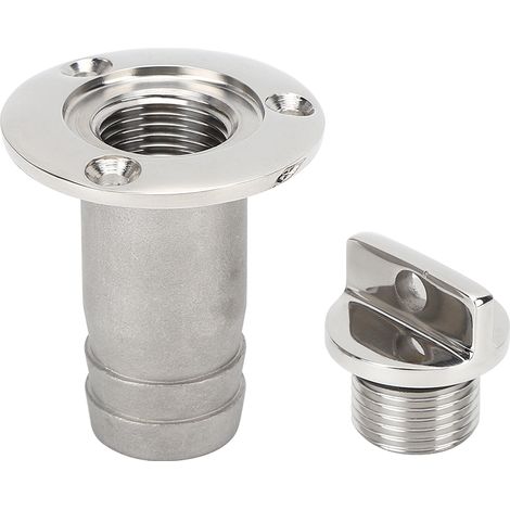 Bouchon de vidange/évent ovale en acier inoxydable 316 pour pièces de bateau (1/5)