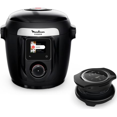 Multicuiseur connecté Moulinex Cookeo YY5449FB 6L – 9 modes de cuisson – Cuve amovible compatible lave-vaisselle – Wi-Fi et recettes pré-programmées