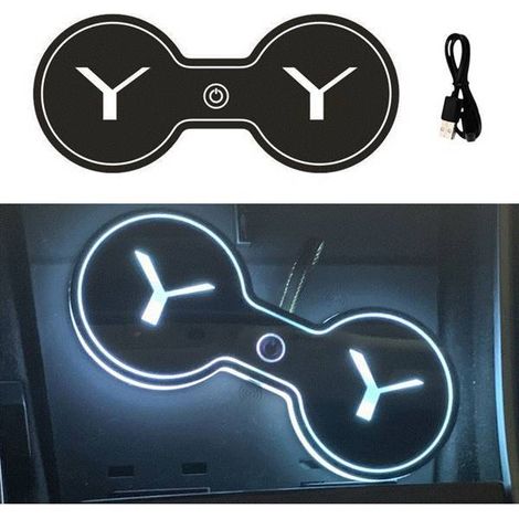 Geeignet für Wasseruntersetzer für Tesla Model 3, RGB-beleuchtete Wasseruntersetzer, Ambientebeleuchtung. (1/5)
