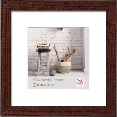 Cadre photo noyer 20 x 20 cm Home Cadre en bois HO220N (1/5)