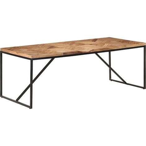 Maison Exclusive - Esstisch 200x90x76 cm Massivholz Akazie und Ma (1/5)
