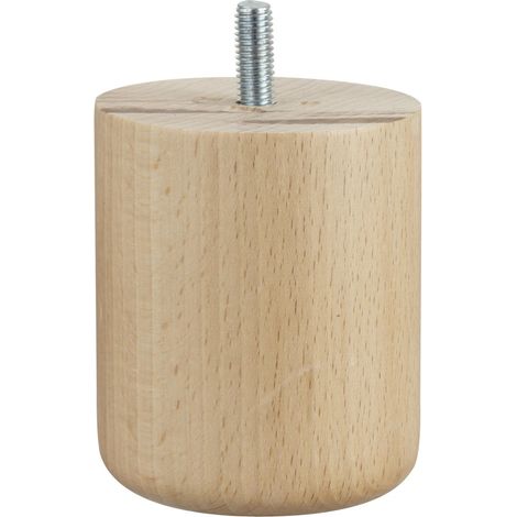 Cime-Möbelbein, lackierte Buche, Durchmesser 6,8 cm x Höhe 8 cm CIME (1/3)