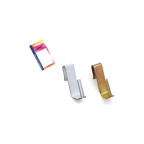 GANCI PER BRIS BRIS PER INFISSI IN ALLUMINIO IN BLISTER- - acciaio verniciato bianco, in bl.4 pz. - 12 blister