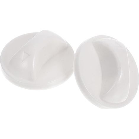 Set of 2 Bathroom Fan Control Knobs, Adjustable Timer, Multi-Speed Switch, White ABS Plastic (1/5)