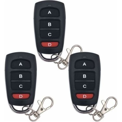 3 pièces télécommande de porte de garage clonage télécommande 433 mhz télécommande universelle sans fil porte-clés Duplicateur (1/5)