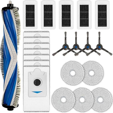 Filtre pour aspirateur brosse pour aspirateur Filtre de brosse pour aspirateur filtre de ECOVACS DEEBOT X5 Omni/ Pro Omni Aspirateur Main Side Brosses HEPA Filtre Serpillière Pads Dust Bags Accessoire (1/5)