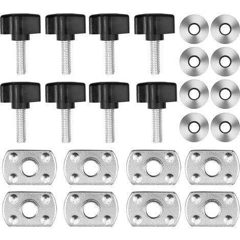 8 Ensembles Boulons de Toit Rigide Universels Pour Jeep Wrangler - Kit de Vis et D'écrous à Retrait Rapide Compatibles avec Jeep Wrangler YJ TJ JK Unlimited Sahara Rubicon 2/4 portes (1/4)