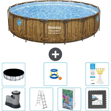 Bestway Bestway Power Steel Ronde - 549x122 cm - 8-pièces S525 (1/4)