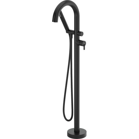Deante Robinet de baignoire sur pied - Ensemble douche - Chromé - Design élégant - Facilité d'utilisation