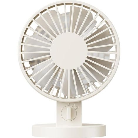 Ventilateur de bureau USB puissant à 2 vitesses - Petite puissance de refroidissement pour la maison et la voitur (1/4)