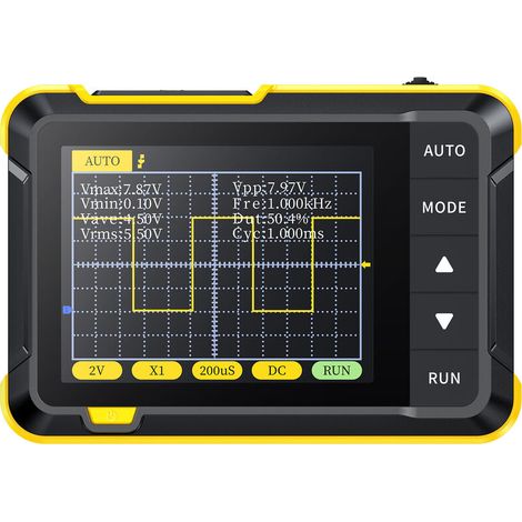 CHOYCLIT FNIRSI DSO152 Mini oscilloscopio digitale portatile 2,5 MSa/s 200 KHz larghezza di banda analogica 800 VPP con uscita PWM (versione standard) (1/3)