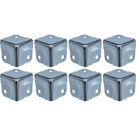 HMF 14965-09 Eckenschutz für Koffer, 8 Stück, 18 x 18, Silber verzinkt (1/5)