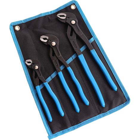 Set di chiavi a pinza regolabili Kobra per tubi, misure 180, 250 e 330 mm. (1/4)