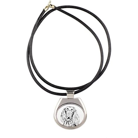 Collar con colgante de perro Pointer, colgante fotográfico personalizado, collar único para mujeres y hombres de Art-Dog. (1/5)