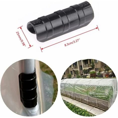 Lot de 50 clips de serrage pour serre 25 mm (1/4)