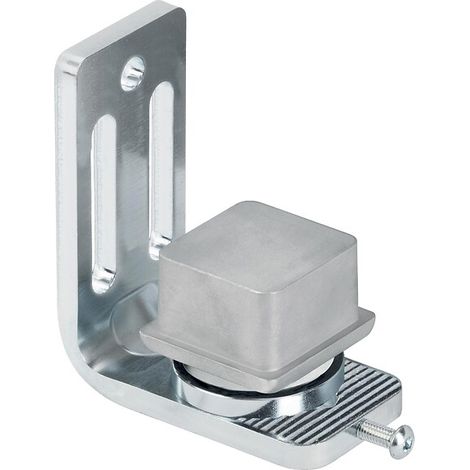 Gond bas réglable sur platine équerre type 87 L avec insert pour tube acier carré de 65 mm B2 - COMMUNELLO