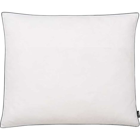 Oreiller lot de 2 Remplissage de duvet 70 x 60 cm Blanc (1/4)