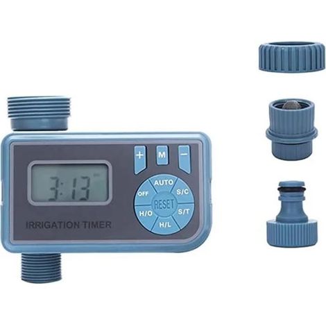 Minuterie Arrosage Grand Écran, Programmateur Automatique Économie d’Énergie pour Jardin, Potager et Irrigation (1/4)